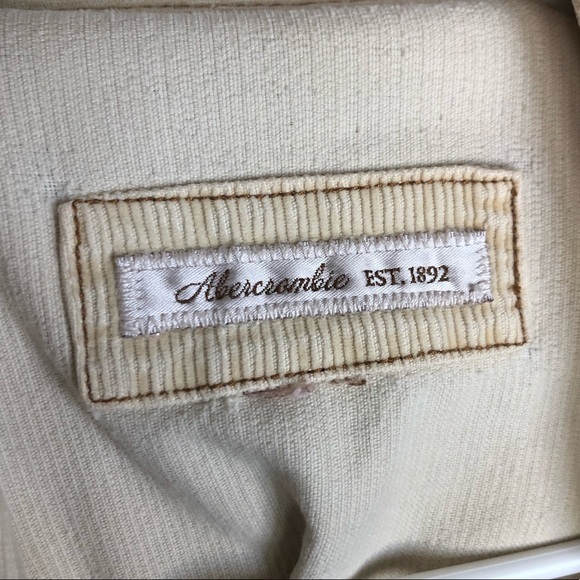Abercrombie & Fitch Corduroy Button Down Jacket with Pockets Size Small - Picture 6 of 6
